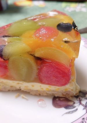 フルーツたっぷりゼリーケーキ-レシピのメイン写真