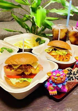 沖縄料理風な・ハンバーガー♡-レシピのメイン写真