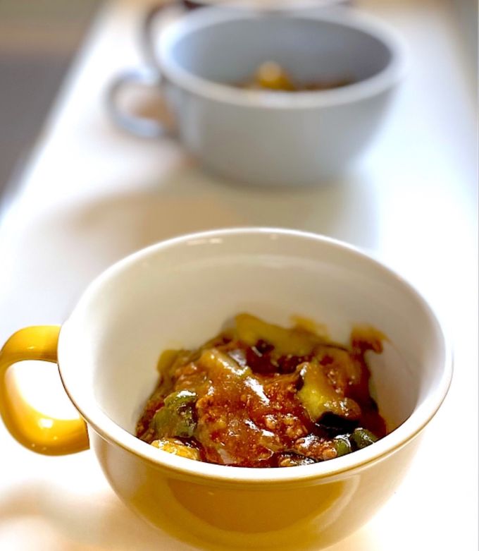 市販の麻婆豆腐の素で麻婆茄子-レシピのメイン写真