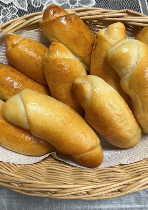手ごね ロールパン(春よ恋)-レシピのメイン写真