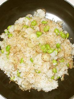 みょうが枝豆ご飯♪簡単冷え性に漢方薬膳-レシピのメイン写真