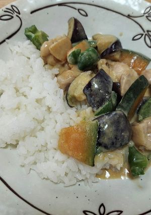 夏野菜のココナッツミルクカレー-レシピのメイン写真