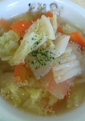 いつもある具材で☆野菜たっぷり生姜スープ-レシピのメイン写真