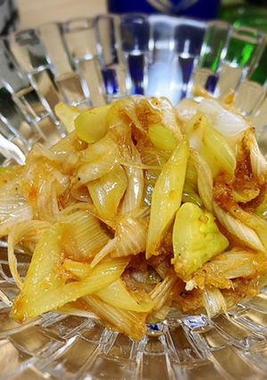 長葱のピリ辛胡麻和え-レシピのメイン写真