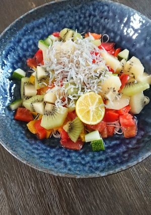 ゼスプリキウイの野菜たっぷりのそうめん-レシピのメイン写真