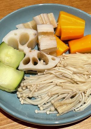 かんたんヘルシー蒸し野菜。栄養バランス皿-レシピのメイン写真