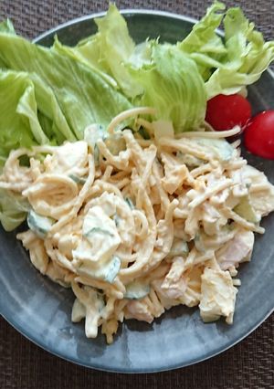 スパサラ(辛子をプラスして)-レシピのメイン写真
