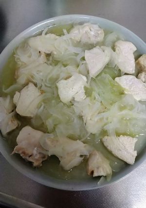 胸肉に塩もみ玉ねぎとレモンがけ-レシピのメイン写真