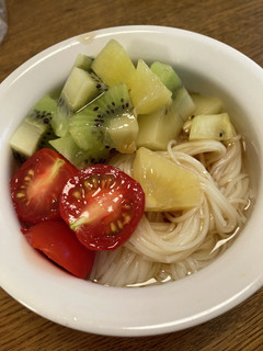 さっぱり!キウイとトマトのサラダ素麺-レシピのメイン写真