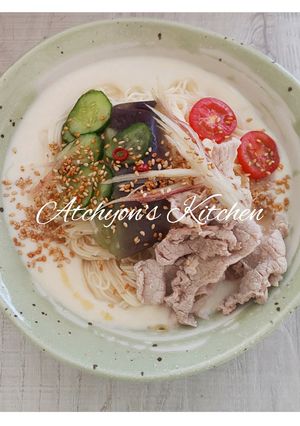 簡単！冷たい豆腐クリーミー素麺-レシピのメイン写真