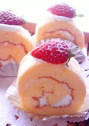 ふわふわロールケーキ*♪-レシピのメイン写真