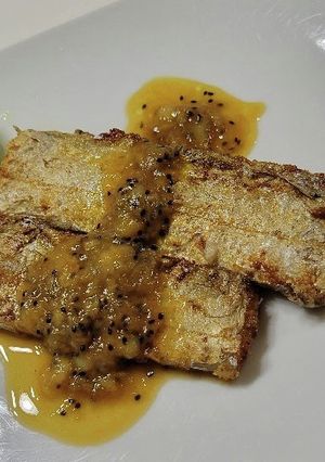 太刀魚(白身魚)ムニエル　キウイソース-レシピのメイン写真