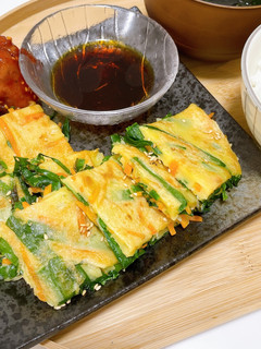 ニラとにんじんのもっちりチヂミ-レシピのメイン写真