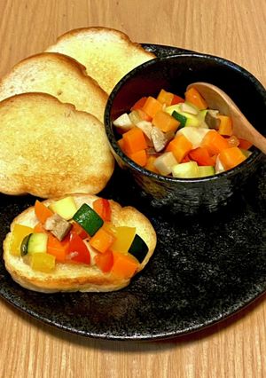 彩り夏野菜!ガーリックコンソメ味 -レシピのメイン写真