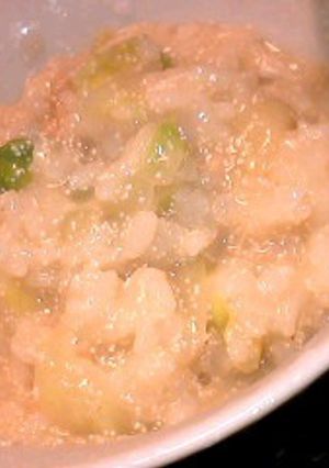春の色合い♪白菜と明太子の味噌ぞうすい-レシピのメイン写真