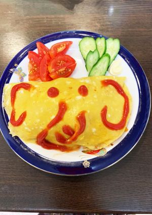 ☆ぞうさんのオムライス☆2歳半☆-レシピのメイン写真
