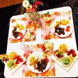 誕生日 料理 プレート フルーツ 盛合せ