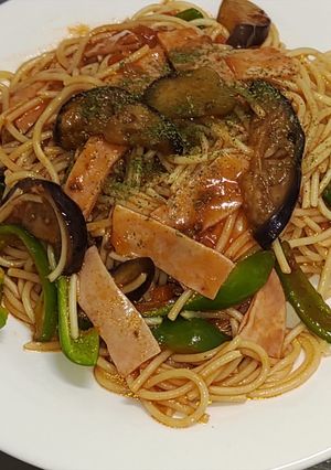 かんたんミートソース・パスタ ～ナス入り-レシピのメイン写真