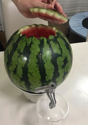 コックからどうぞ♪丸ごとスイカのジュース-レシピのメイン写真