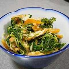 รูปของ お袋の味！！！水菜と油揚げの炒め物