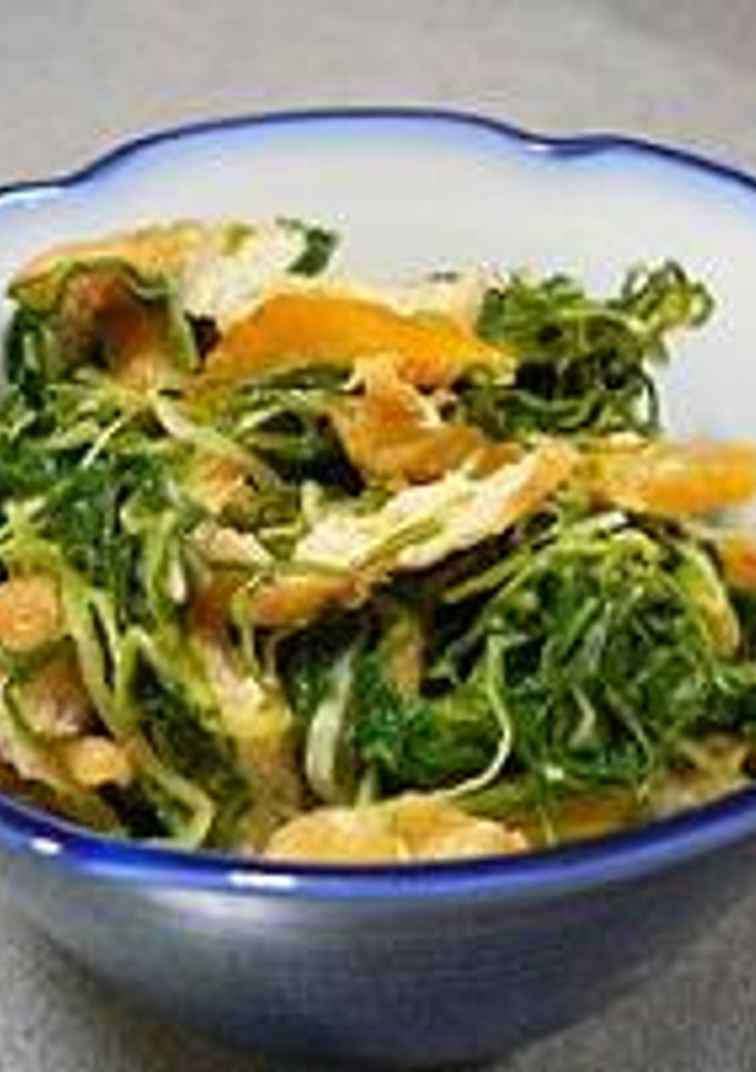 お袋の味！！！水菜と油揚げの炒め物-レシピのメイン写真