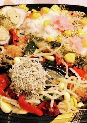 夏野菜おろし弁当«豆もやしとろろ昆布入»-レシピのメイン写真