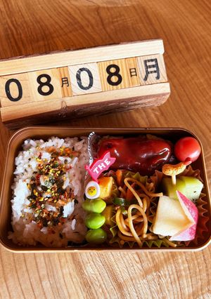 2022.8/8 小学生学童お弁当-レシピのメイン写真