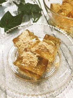 ゼラチンで簡単「わらび餅風デザート」-レシピのメイン写真