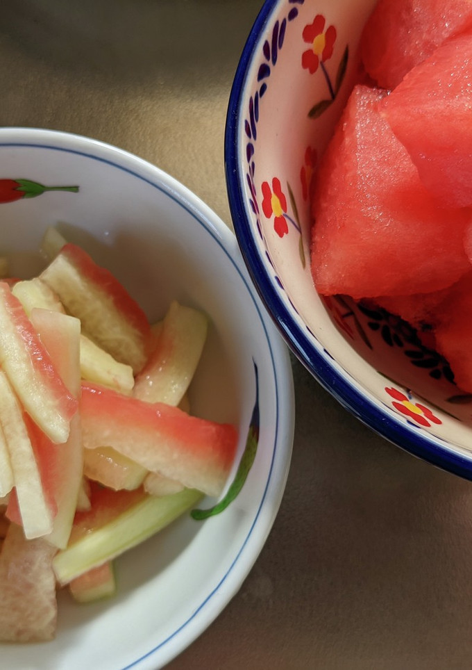 西瓜の皮のお漬物-レシピのメイン写真
