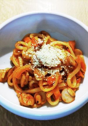 子ども向けナポリタンうどん-レシピのメイン写真