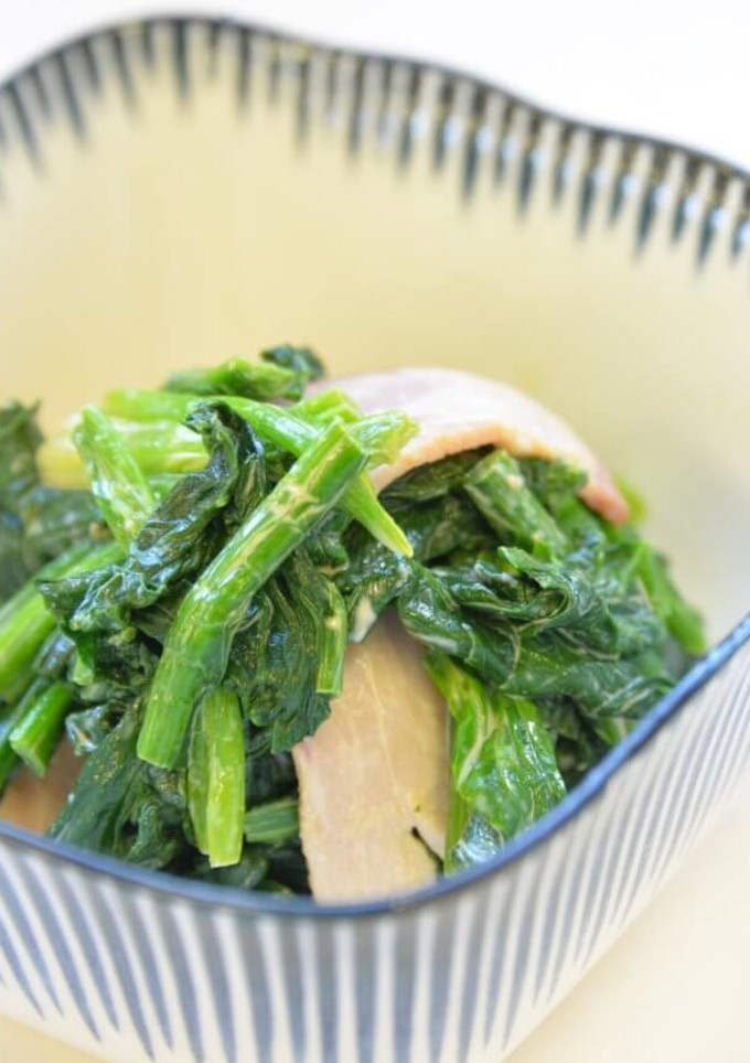 ほうれん草とハムのマヨ醤油　ＪＡいるま野-レシピのメイン写真