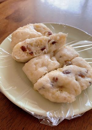 電子レンジで甘〜い!むっちり蒸しパン-レシピのメイン写真