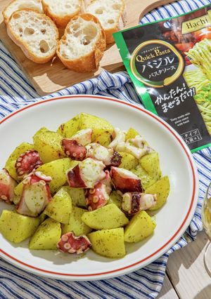 タコとじゃがいものバジル炒め-レシピのメイン写真