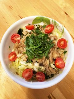 腸活!子供も喜ぶ納豆ときのこのサラダ♪-レシピのメイン写真