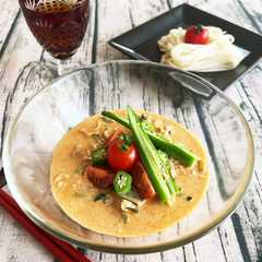 รูปของ ピリッ♪タイ風ココナッツミルクのつけ麺　