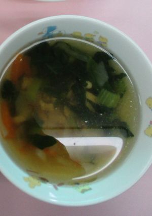 保育園給食★野菜スープ（鶏肉入り）-レシピのメイン写真