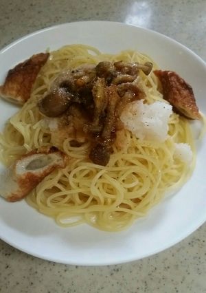 残り物の大根、シメジ、ちくわで絶賛パスタ-レシピのメイン写真