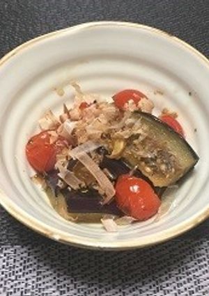 なすとトマトの焼き浸し（透析食）-レシピのメイン写真