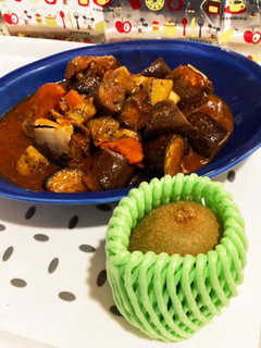 キウイと茄子の味噌炒め-レシピのメイン写真