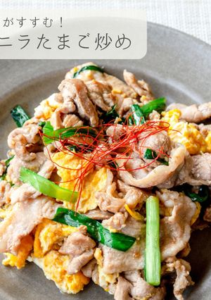 簡単★豚ニラたまご炒め-レシピのメイン写真