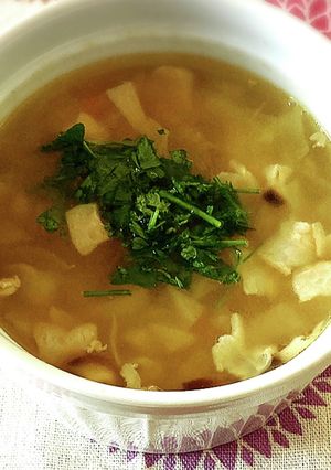 ヘルシーで簡単♡和洋折衷野菜沢山スープ-レシピのメイン写真