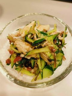 ささみときゅうりの梅肉和え-レシピのメイン写真