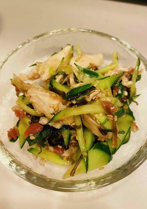 ささみときゅうりの梅肉和え-レシピのメイン写真