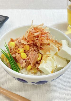 シーチキンとクリームチーズおかかご飯-レシピのメイン写真