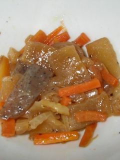 大根とこんにゃくの油炒め-レシピのメイン写真