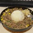 ペッパーライス風、牛バラ炒めごはん