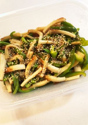 レンジで副菜・常備菜。竹輪ピーマン-レシピのメイン写真