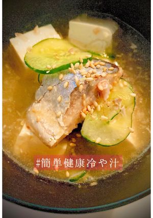簡単健康冷や汁-レシピのメイン写真