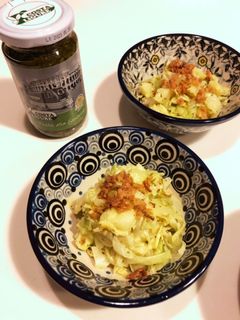 キャベツとジャガイモのバジルソースあえ-レシピのメイン写真