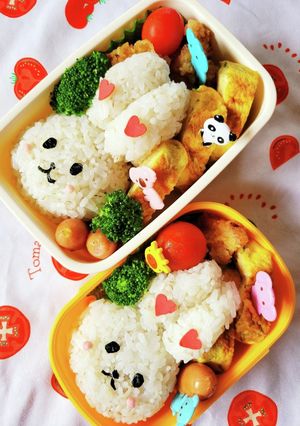 キャラ弁☆ゆるふわウサギ弁当☆-レシピのメイン写真